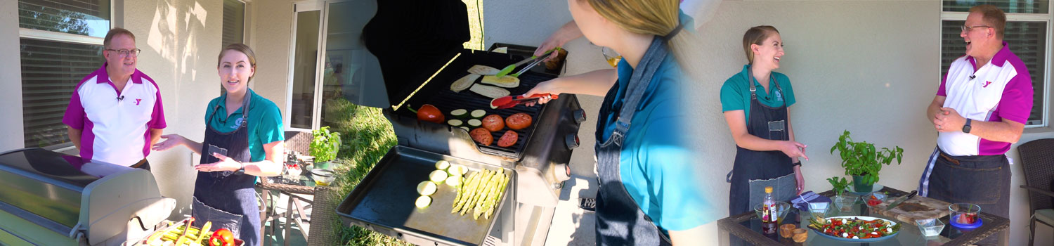 Grilling vegetables