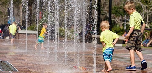 Children splash pad