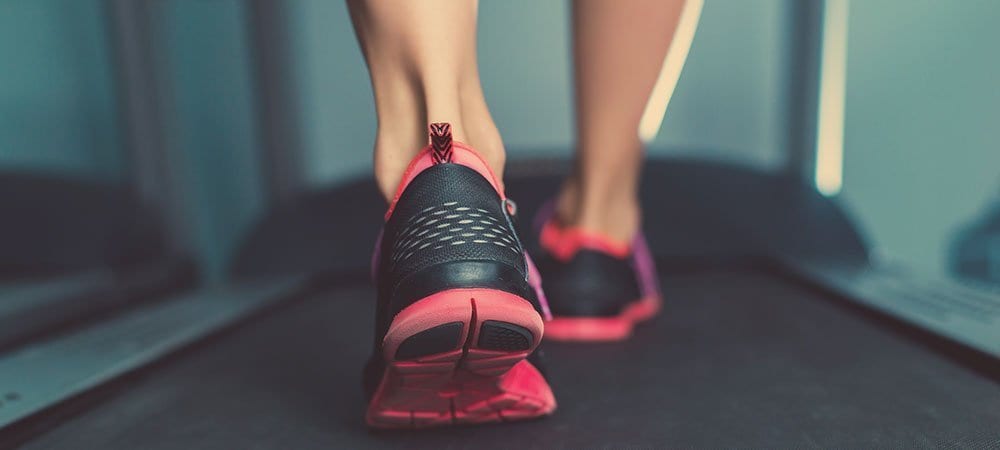 woman on treadmill