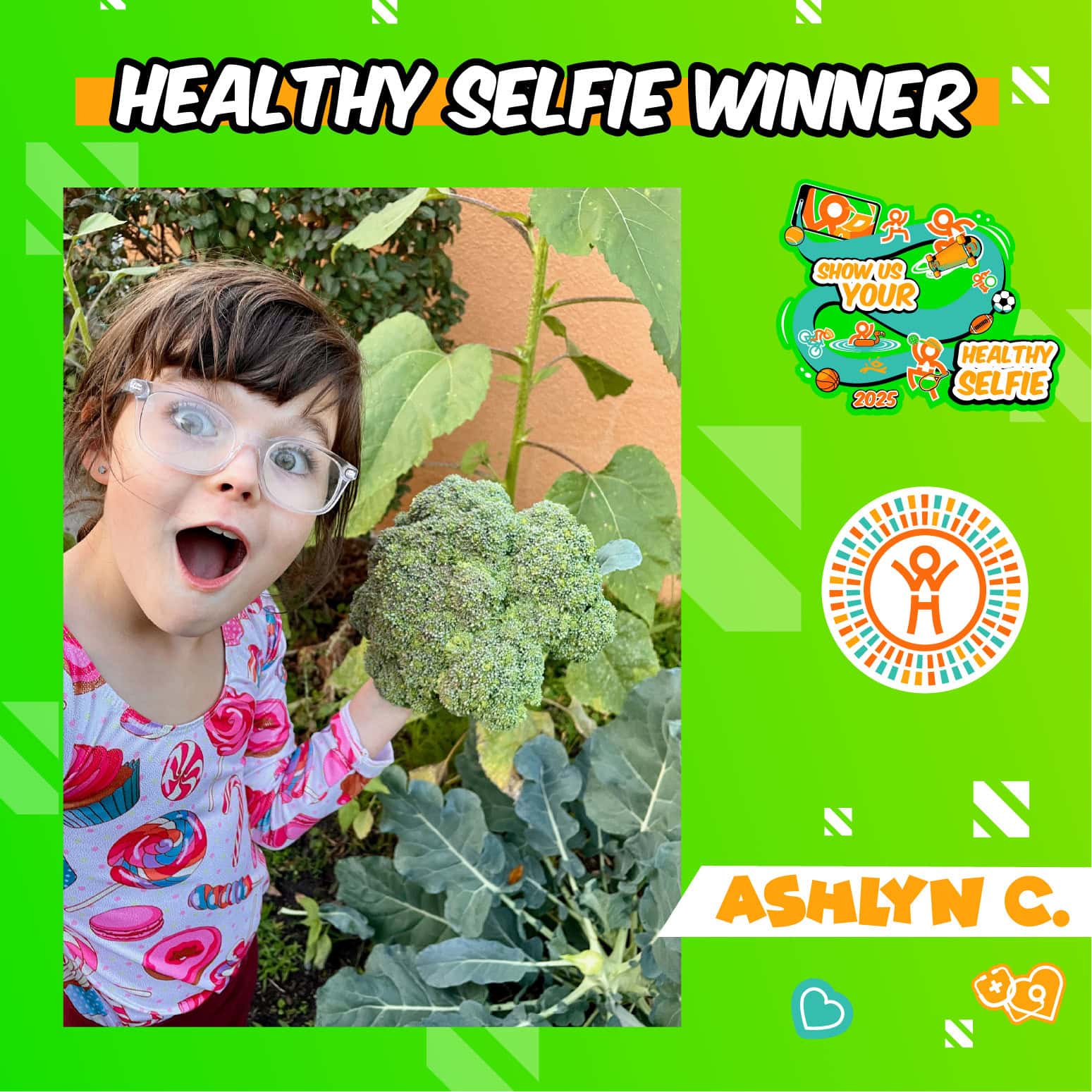 1 winner 2025 Healthy Selfie