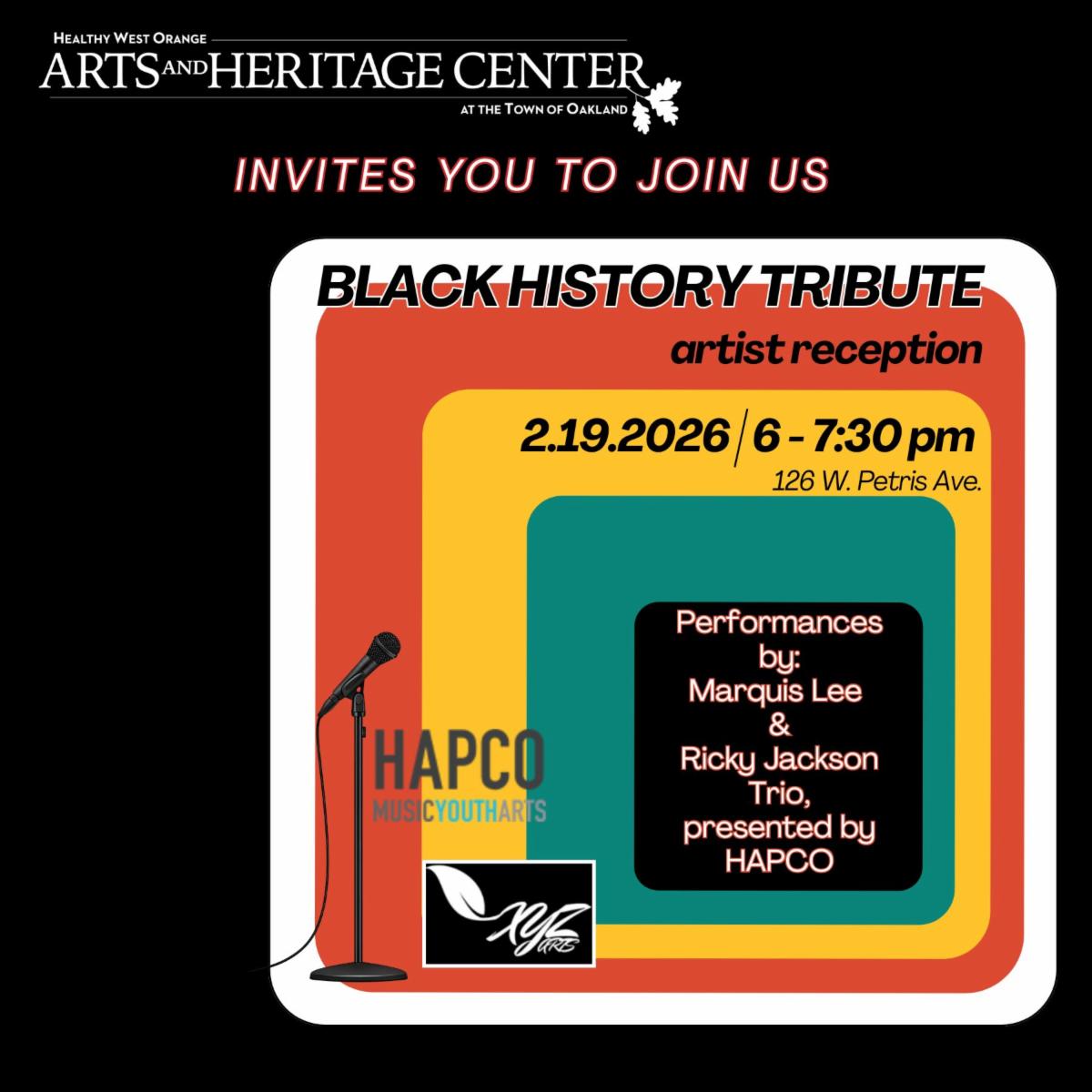 BHM 2026 Artist Reception Hapco