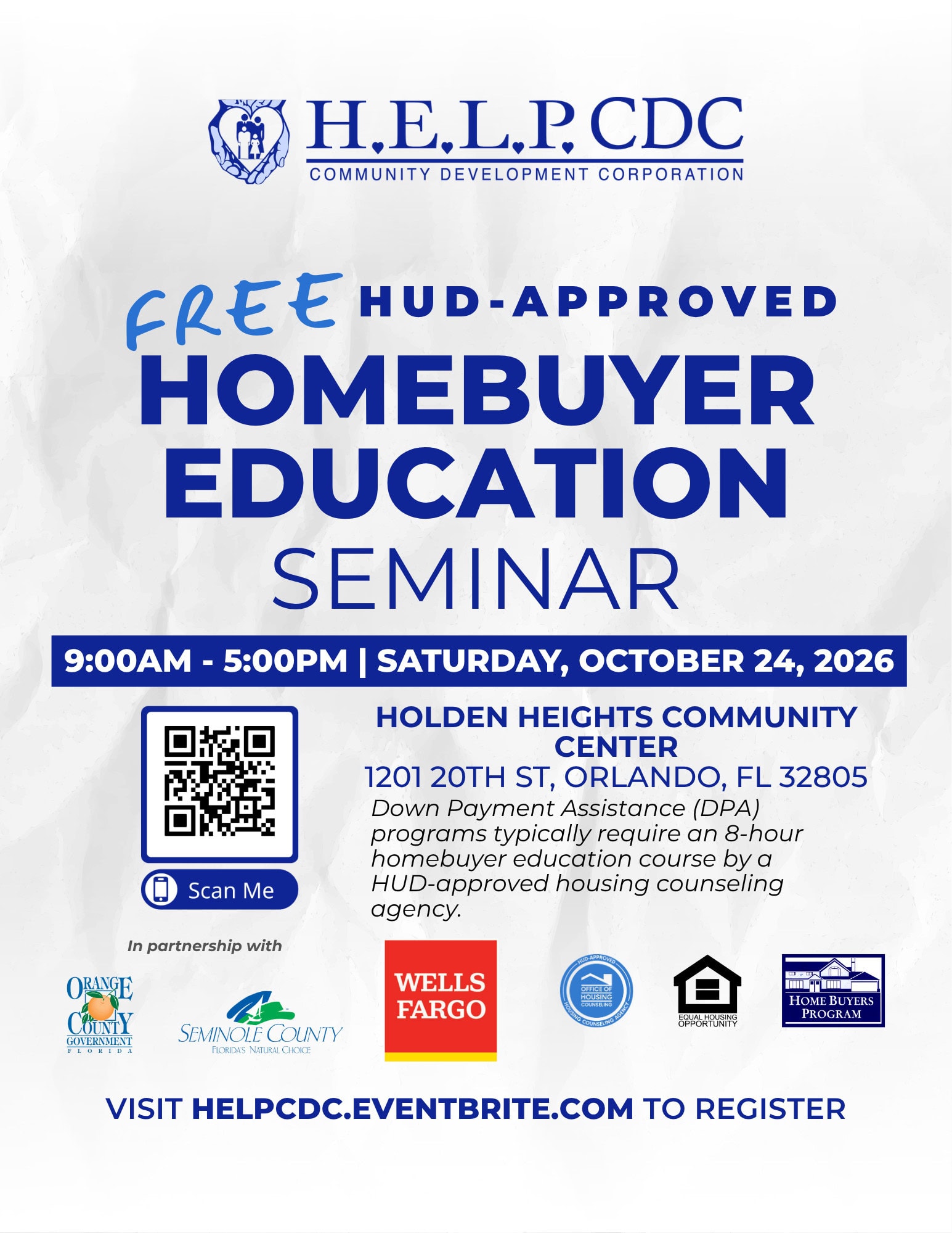 2026 H.E.L.P. CDC OCTOBER ENGLISH HOMEBUYER EDUCATION WORKSHOP